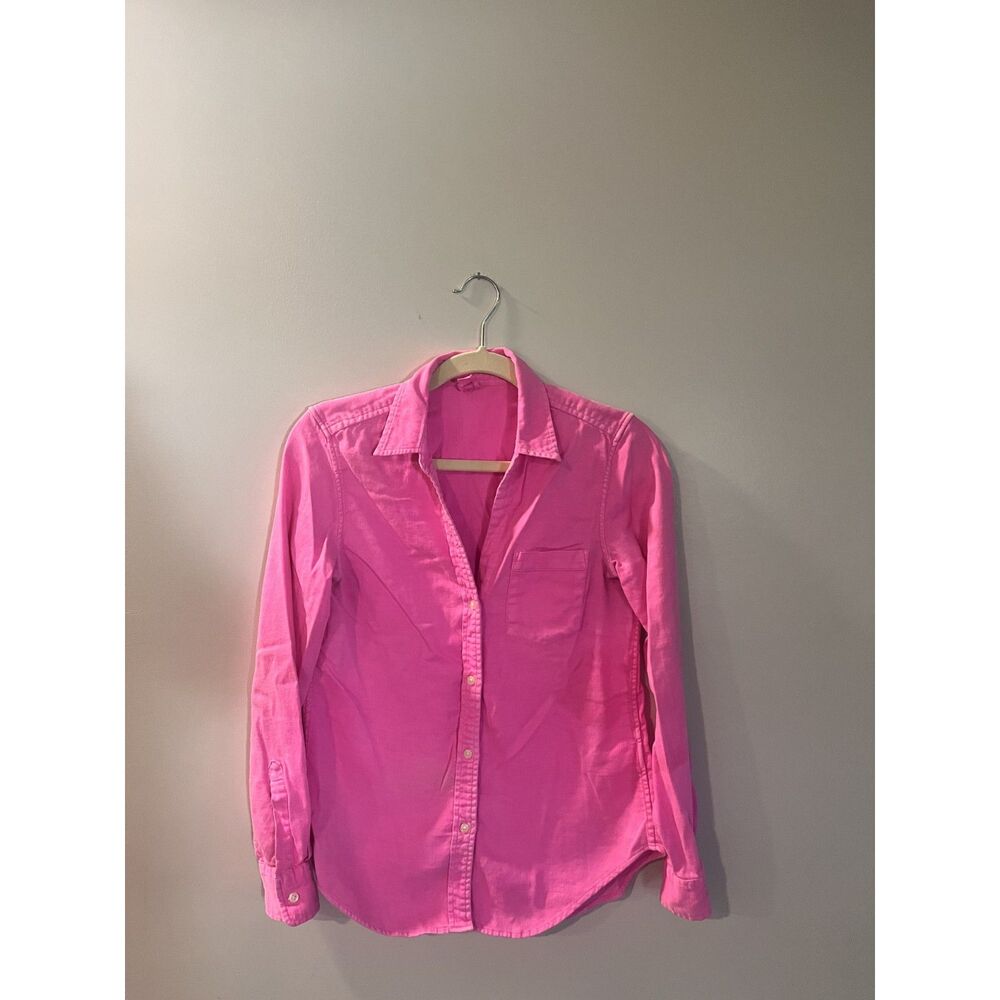 Gap Neon Pink 100% Cotton Womens Button Down XS